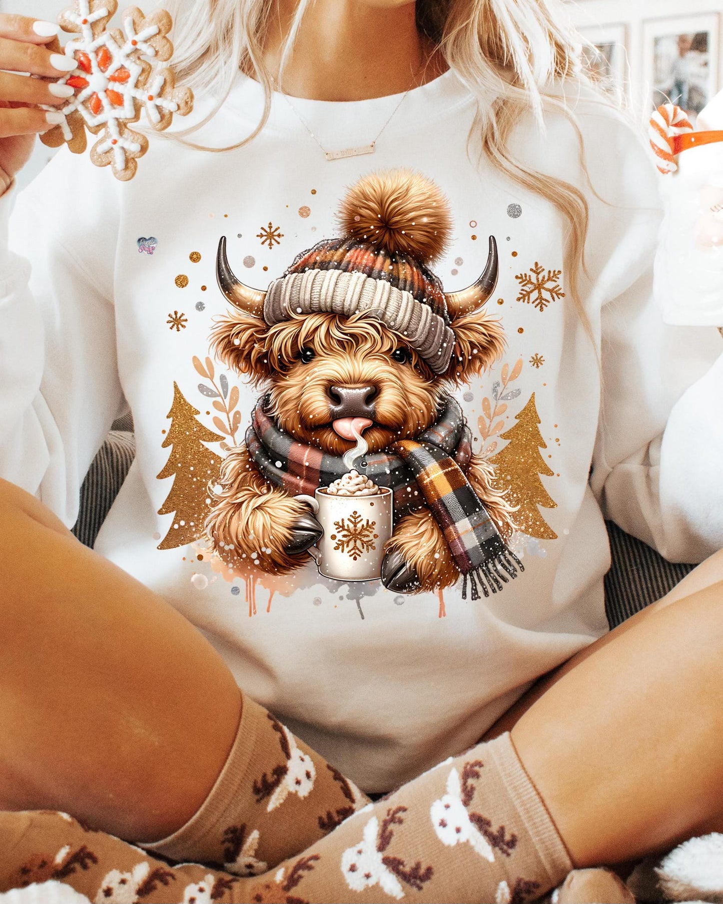 Cute Winter Cow