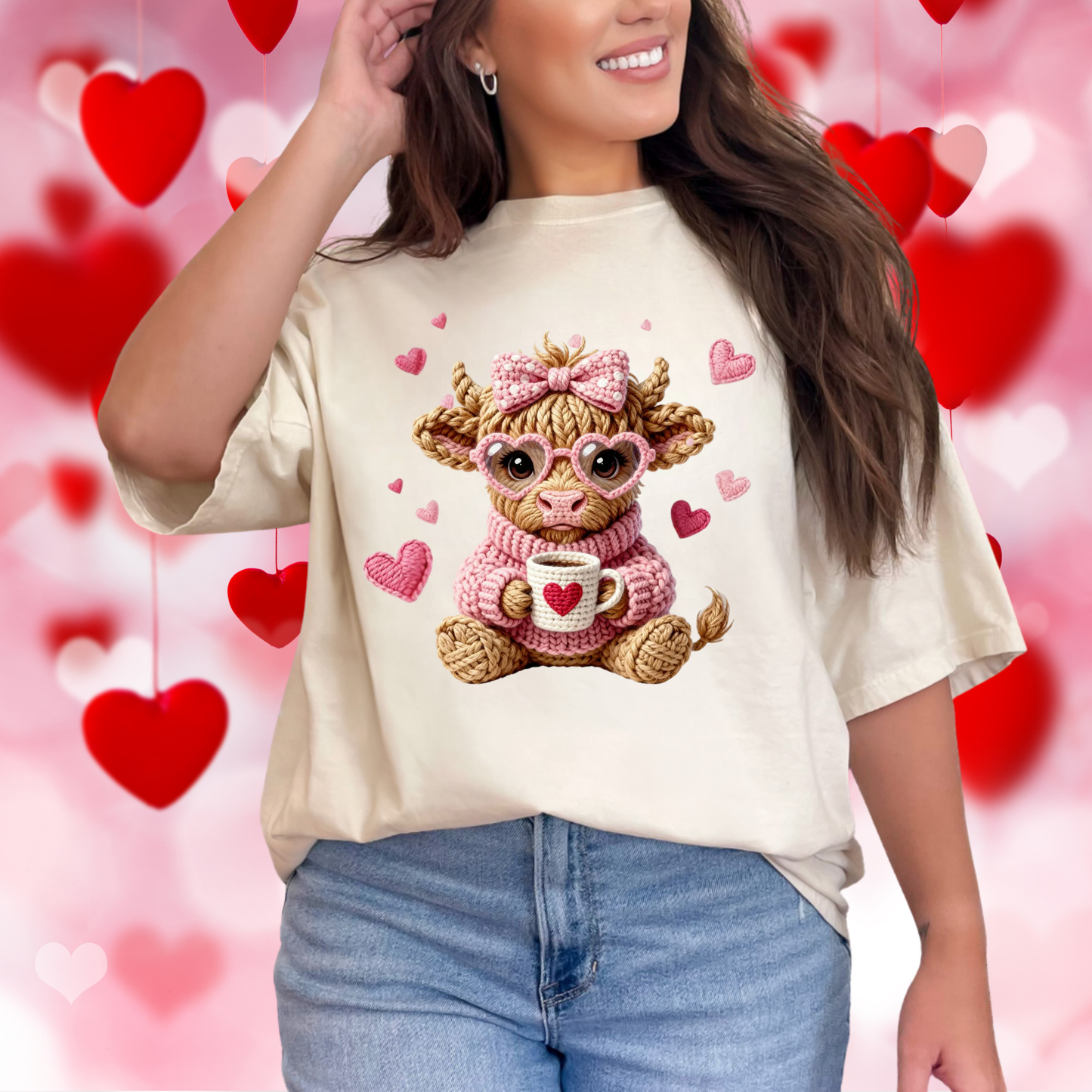 Adorable Valentine Cow