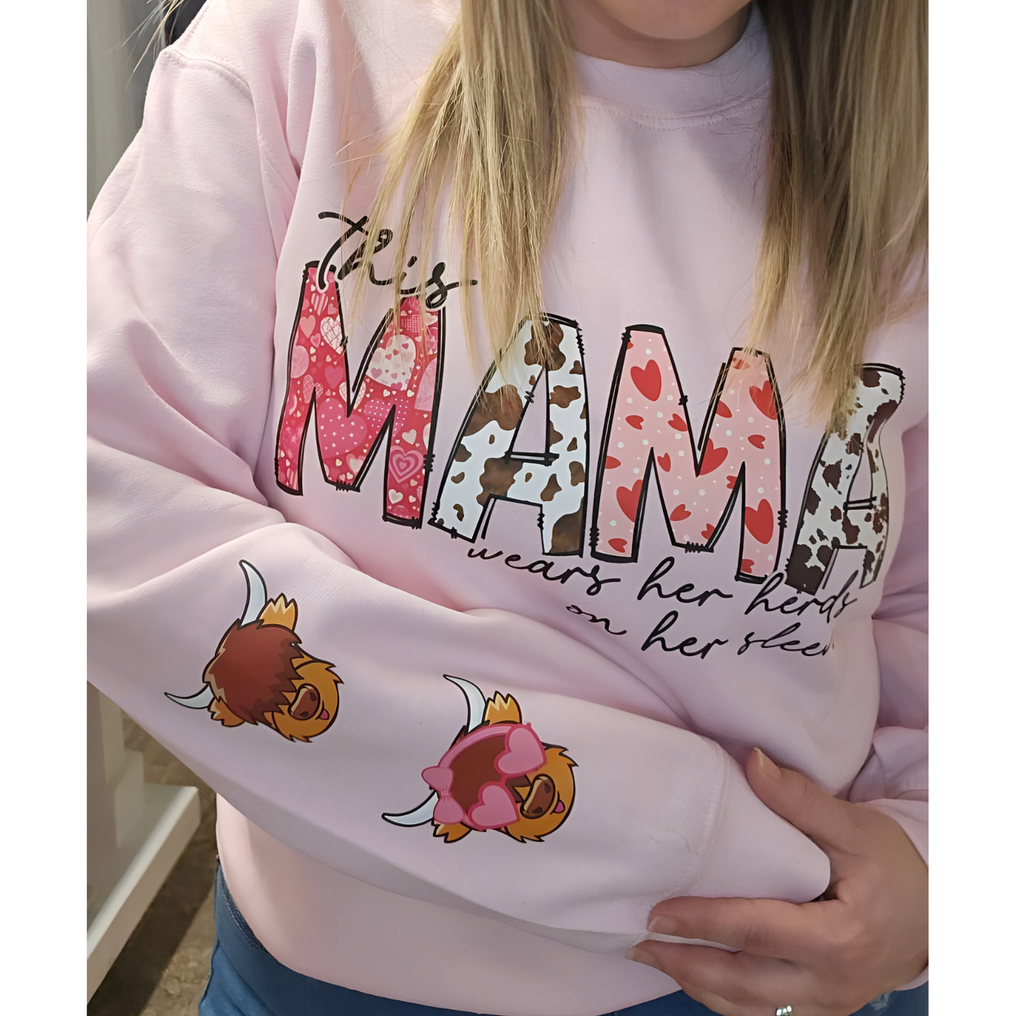 This Mama Wears Her Herd On Her Sleeve