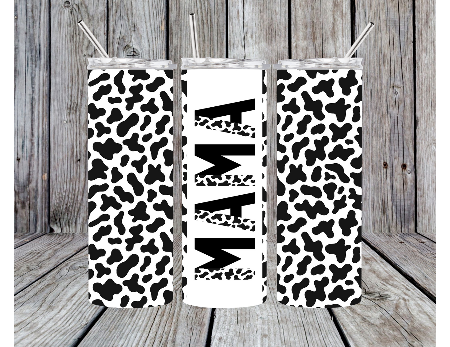 Cow Print Mama Tumbler