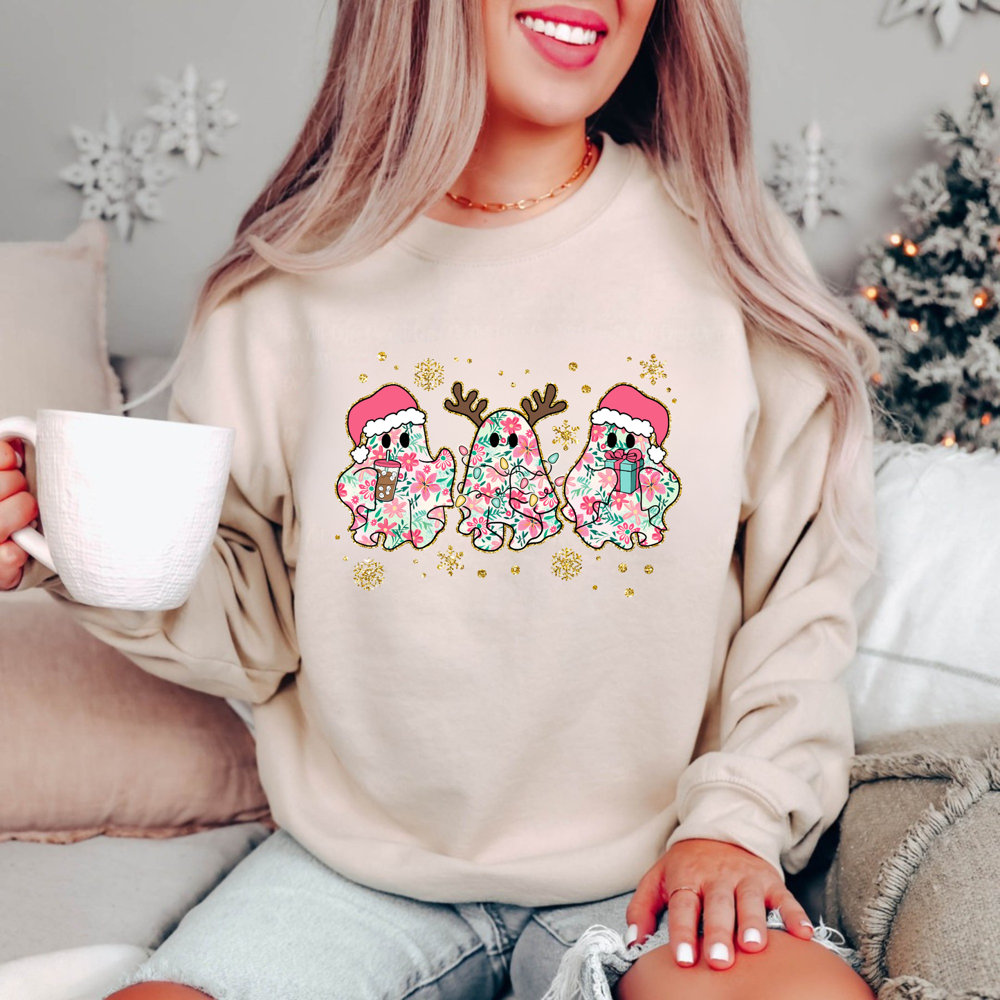 Cute Christmas Ghosties