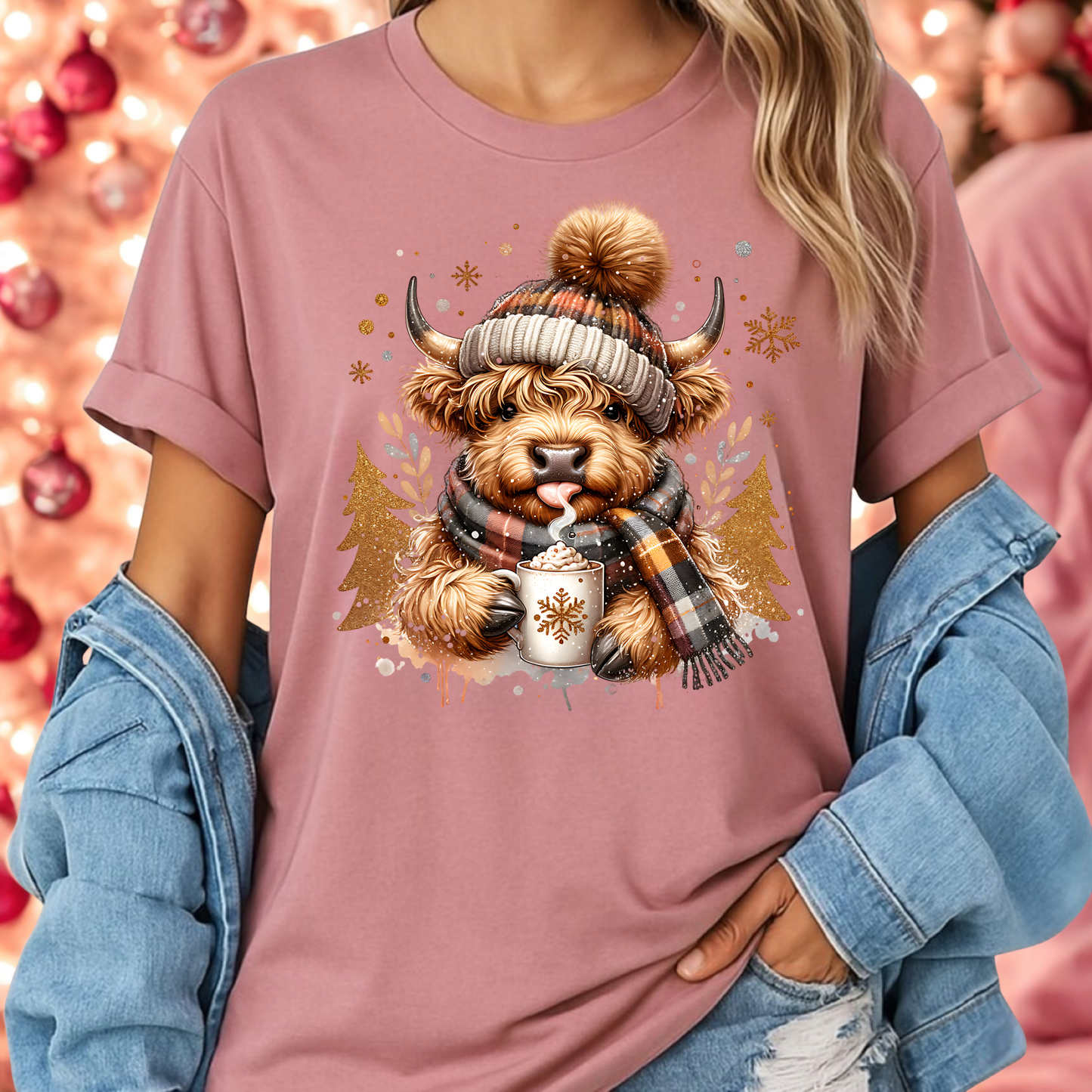 Festive Highland Cow