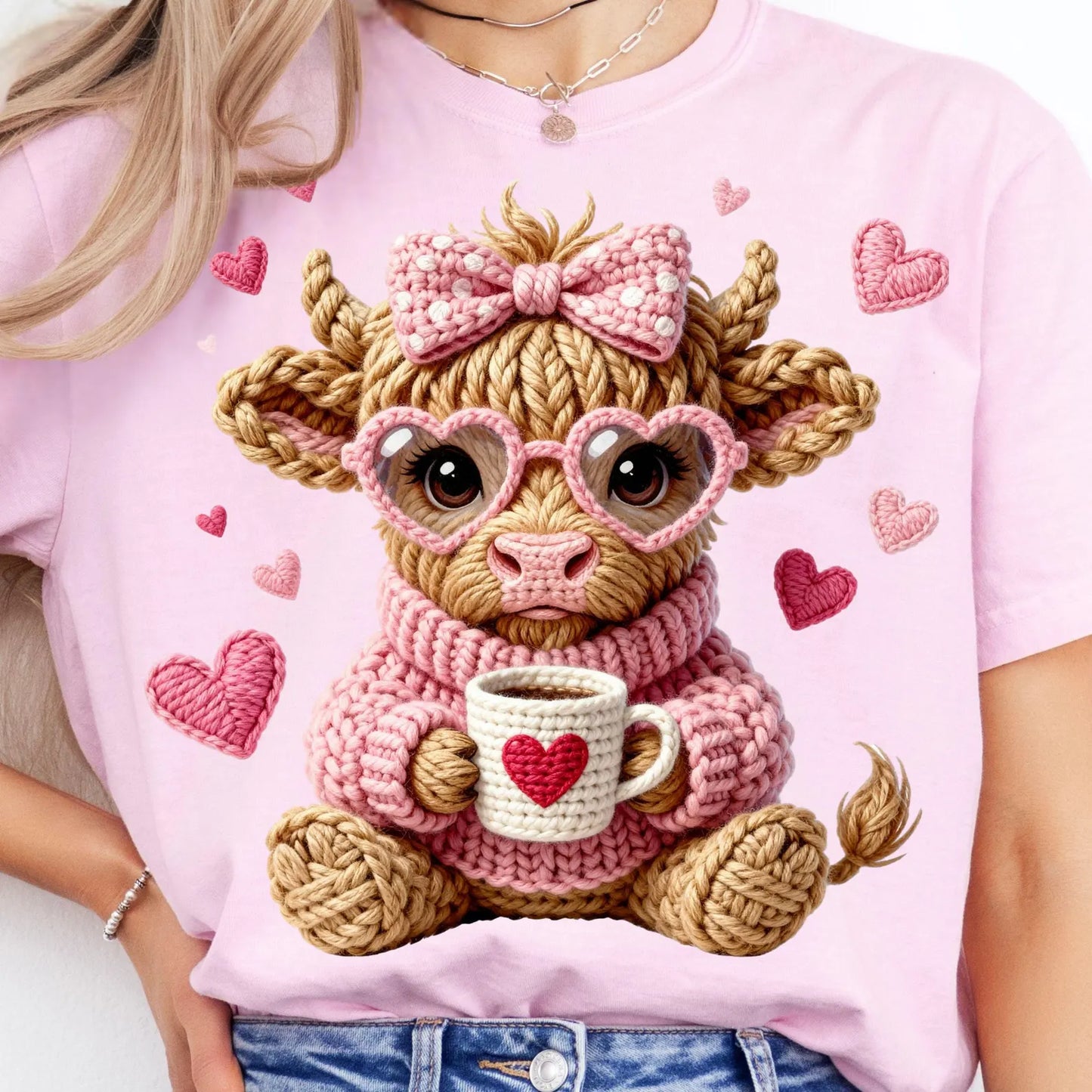 Adorable Valentine Cow