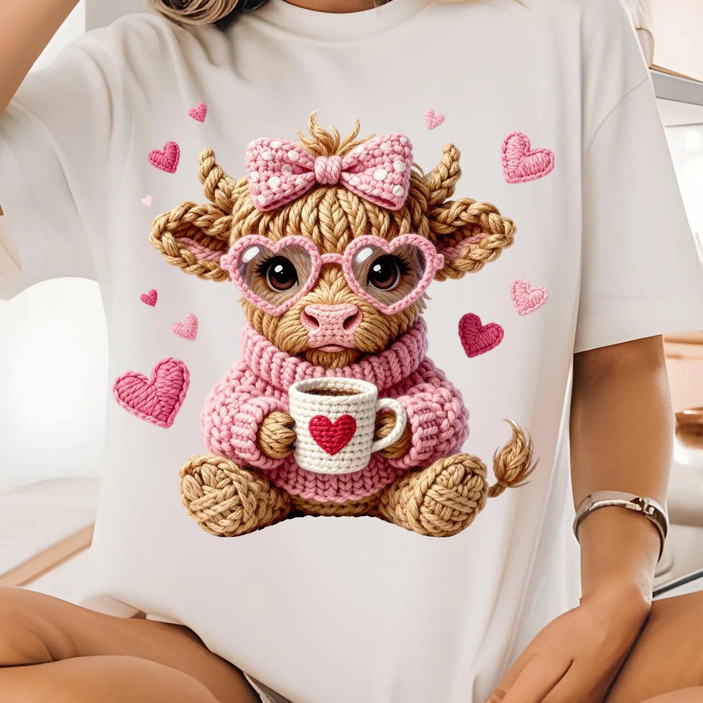 Adorable Valentine Cow