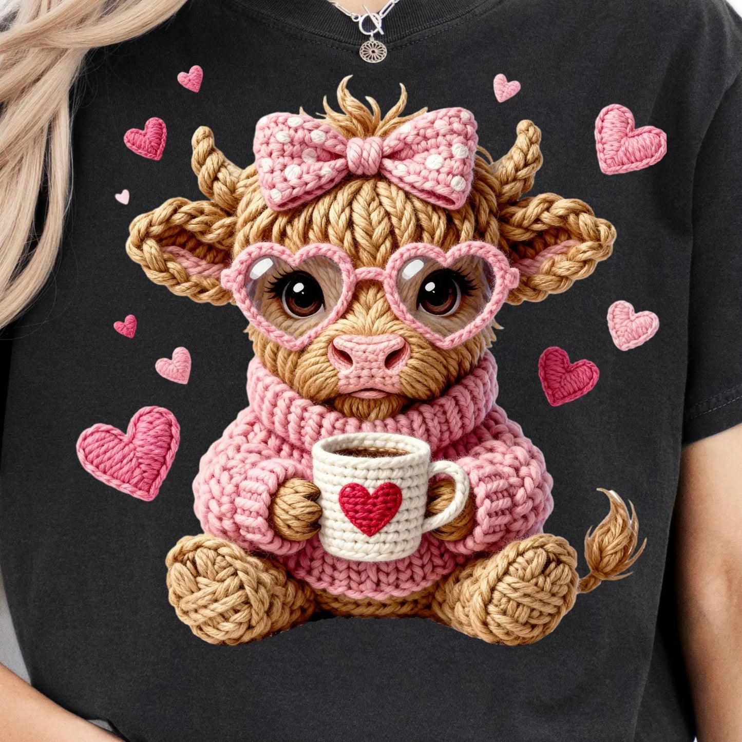 Adorable Valentine Cow