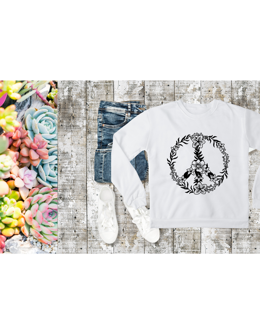 Floral Peace Sign